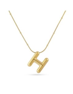Collar Essentials Inicial H Dorado Anartxy