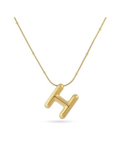 Collar Essentials Inicial H Dorado Anartxy