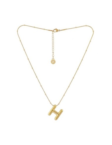 Collar Essentials Inicial H Dorado Anartxy