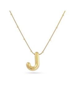 Collar Essentials Inicial J Dorado Anartxy