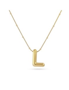 Collar Essentials Inicial L Dorado Anartxy