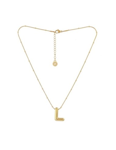 Collar Essentials Inicial L Dorado Anartxy