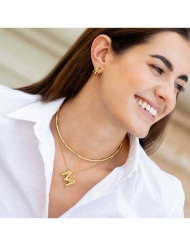 Collar Essentials Inicial M Dorado Anartxy