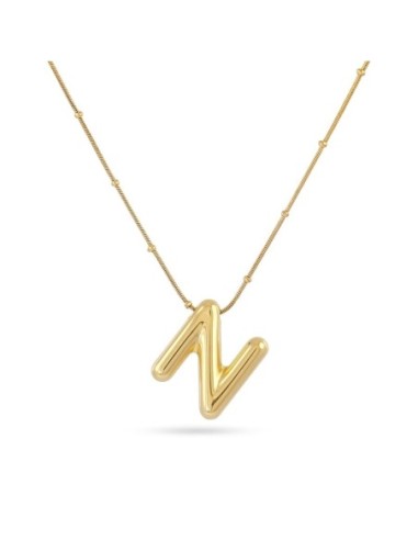 Collar Essentials Inicial N Dorado Anartxy