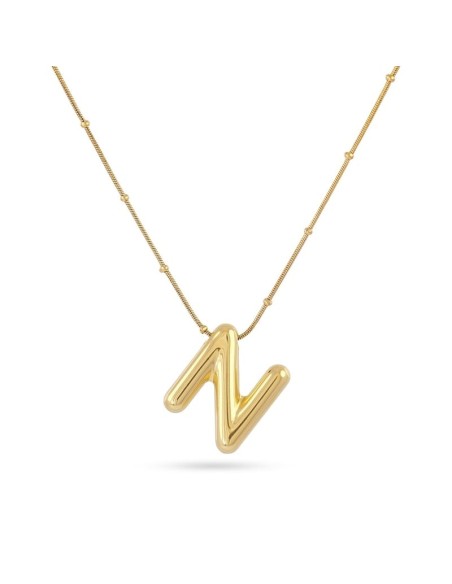 Collar Essentials Inicial N Dorado Anartxy
