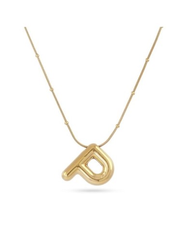 Collar Essentials Inicial P Dorado Anartxy