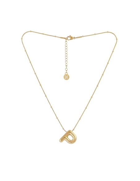 Collar Essentials Inicial P Dorado Anartxy