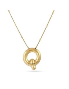 Collar Essentials Inicial Q Dorado Anartxy
