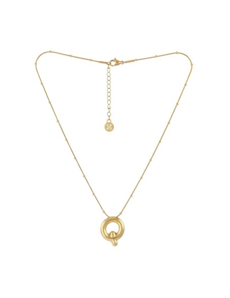 Collar Essentials Inicial Q Dorado Anartxy