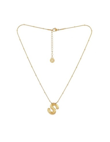 Collar Essentials Inicial S Dorado Anartxy