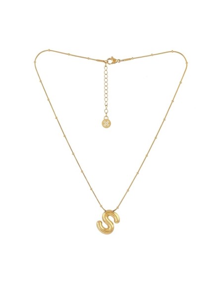 Collar Essentials Inicial S Dorado Anartxy