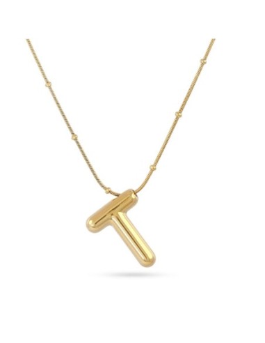 Collar Essentials Inicial T Dorado Anartxy