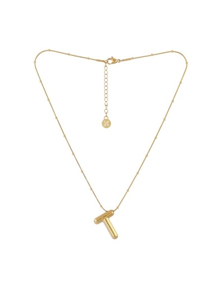 Collar Essentials Inicial T Dorado Anartxy
