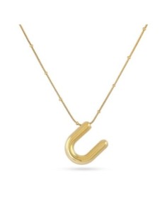 Collar Essentials Inicial U Dorado Anartxy