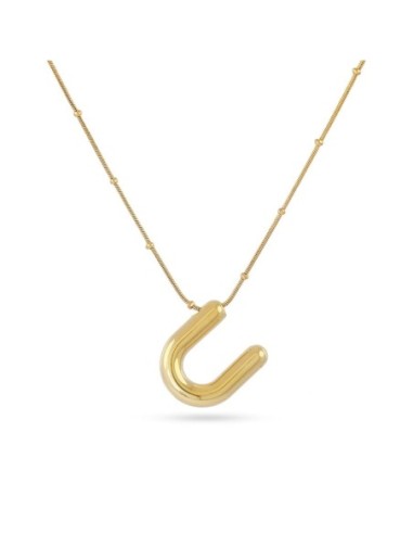 Collar Essentials Inicial U Dorado Anartxy