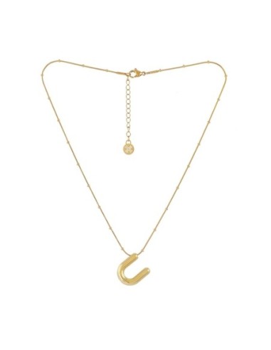 Collar Essentials Inicial U Dorado Anartxy