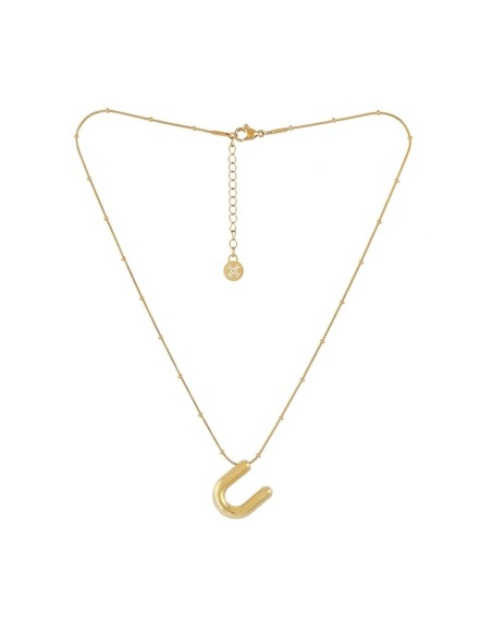 Collar Essentials Inicial U Dorado Anartxy