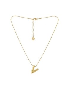 Collar Essentials Inicial V Dorado Anartxy 2