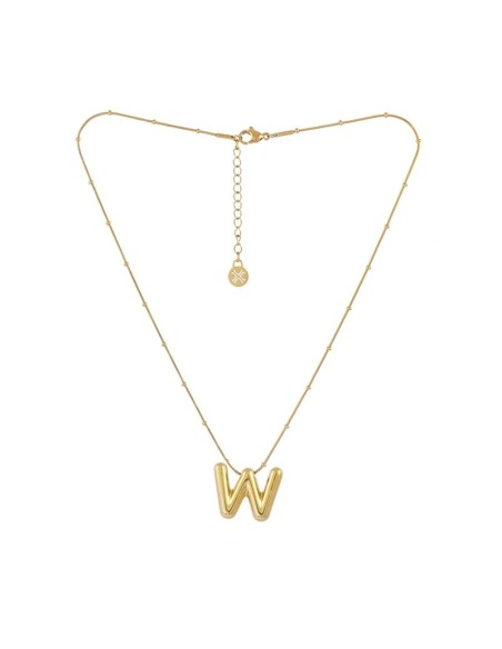 Collar Essentials Inicial W Dorado Anartxy