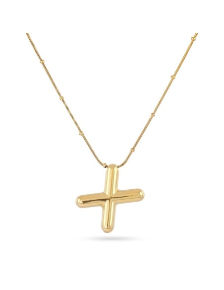 Collar Essentials Inicial X Dorado Anartxy