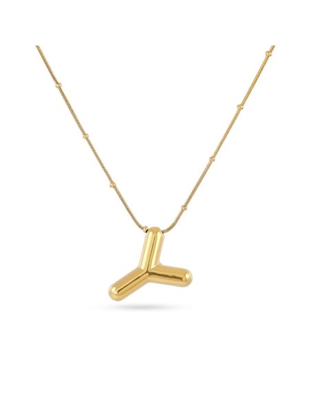 Collar Essentials Inicial Y Dorado Anartxy