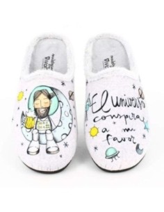 Zapatillas de Casa Vivant  "El Universo Conspira a Mi Favor" Gris