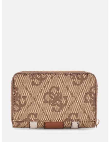 Cartera Guess Erenia Logo 4G Marrón Claro