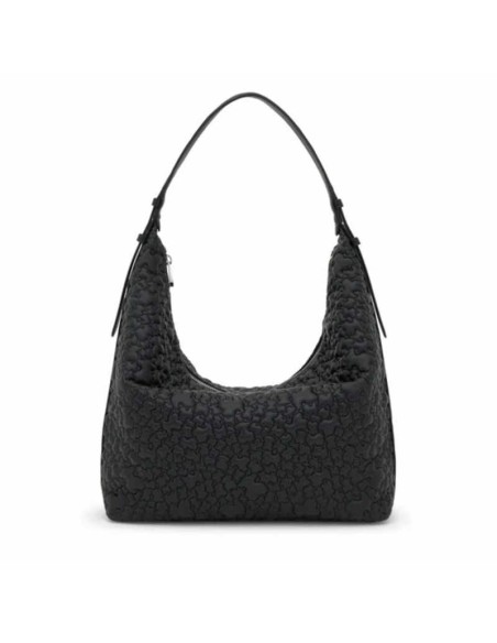 Bolso de hombro grande negro TOUS Puffy bear
