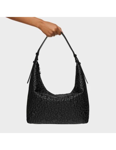 Bolso de hombro grande negro TOUS Puffy bear