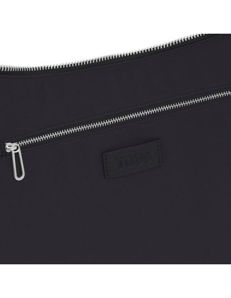 Bolso de hombro grande negro TOUS Puffy bear