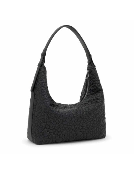 Bolso de hombro grande negro TOUS Puffy bear