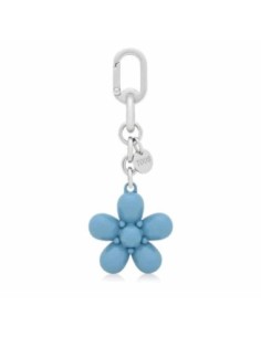 Llavero azul cielo Puffed Daisy Flower Tous
