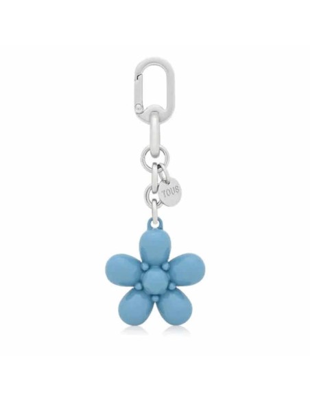 Llavero azul cielo Puffed Daisy Flower Tous