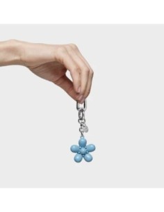 Llavero azul cielo Puffed Daisy Flower Tous 2