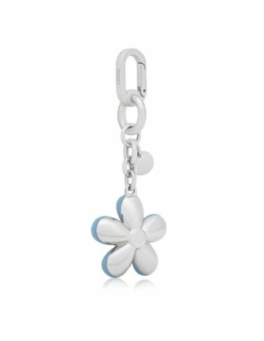 Llavero azul cielo Puffed Daisy Flower Tous