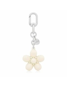 Llavero Beige Puffed Daisy Flower Tous