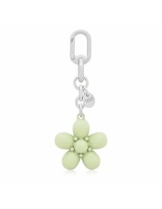 Llavero Verde Puffed Daisy Flower Tous