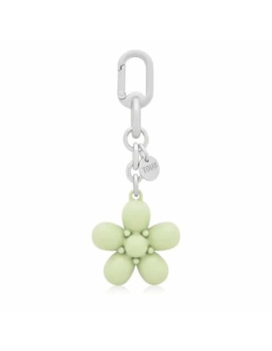 Llavero Verde Puffed Daisy Flower Tous