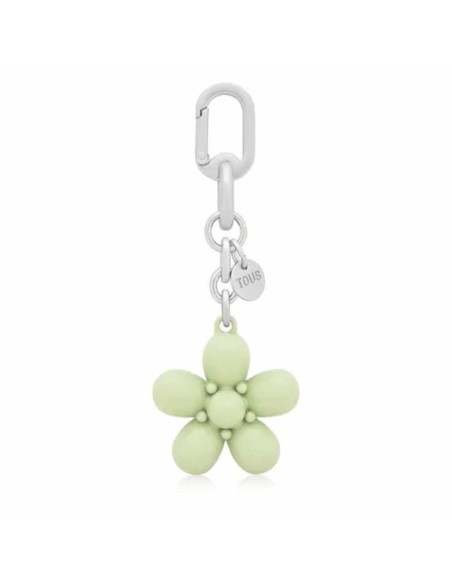 Llavero Verde Puffed Daisy Flower Tous