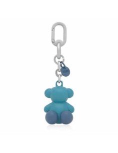 Llavero metal azul cielo y plata Bold Bear Tous