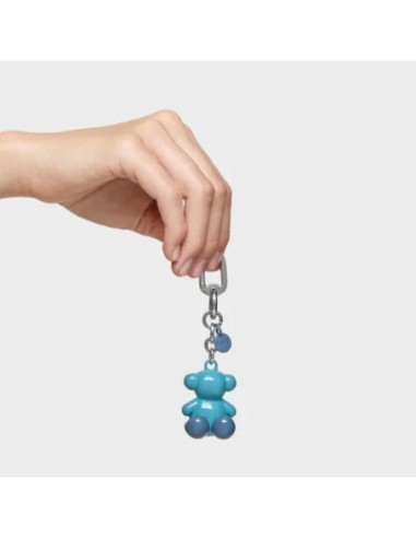 Llavero metal azul cielo y plata Bold Bear Tous