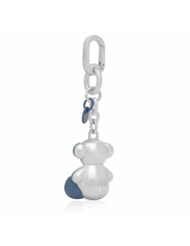 Llavero metal azul cielo y plata Bold Bear Tous