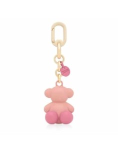 Llavero metal rosa oscuro y dorado Bold Bear
