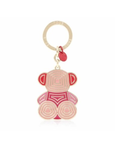 Llavero TOUS Bold Bear Lines Rojo-Dorado