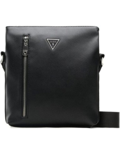 Bandolera Guess Certosa Saffiano Eco Negra
