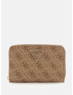 Mini cartera Laurel con logotipo 4G Guess Beige
