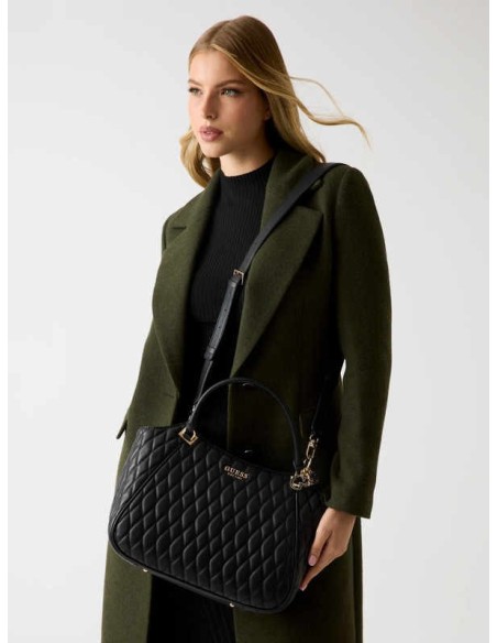 Shopper Guess Valla pespunteado Negro
