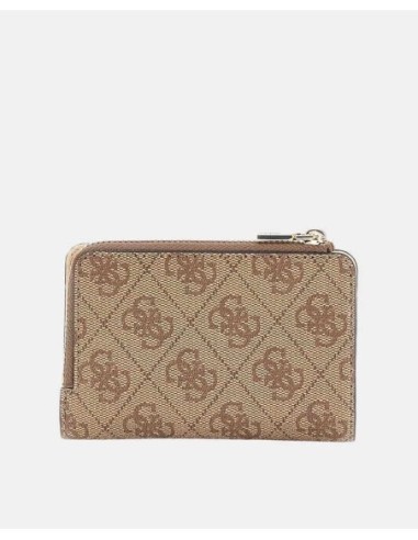 Cartera Laurel con logotipo 4G Beige Guess
