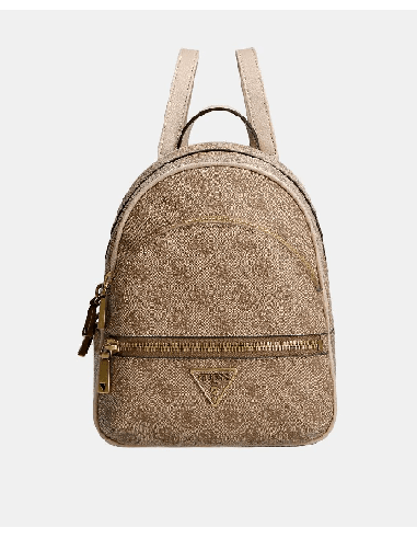 Mochila Manhattan con cremallera Beige Guess