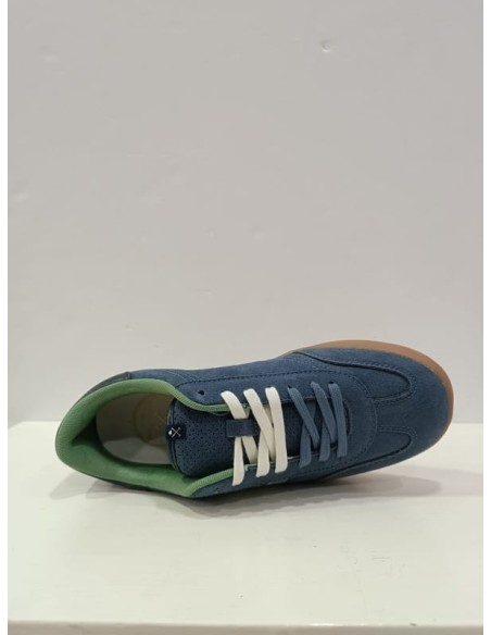 SNEAKER HAMPTONS COLORS GUNMETAL BLUE HARPER AND NEYER